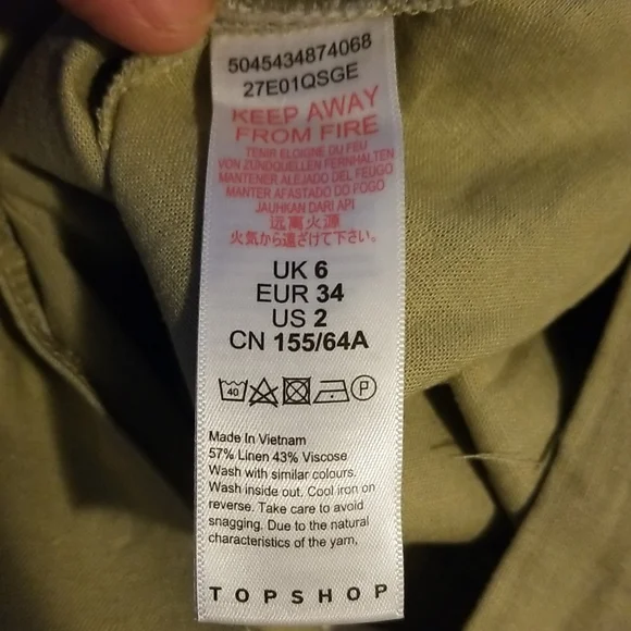 NWT Topshop Waist Tie Ruffle Tiered Mini Skirt - Picture 4 of 6